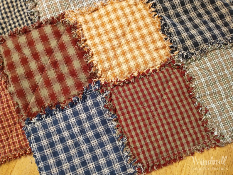 Country Harvest Placemats Primitive Rustic Table Linens Etsy