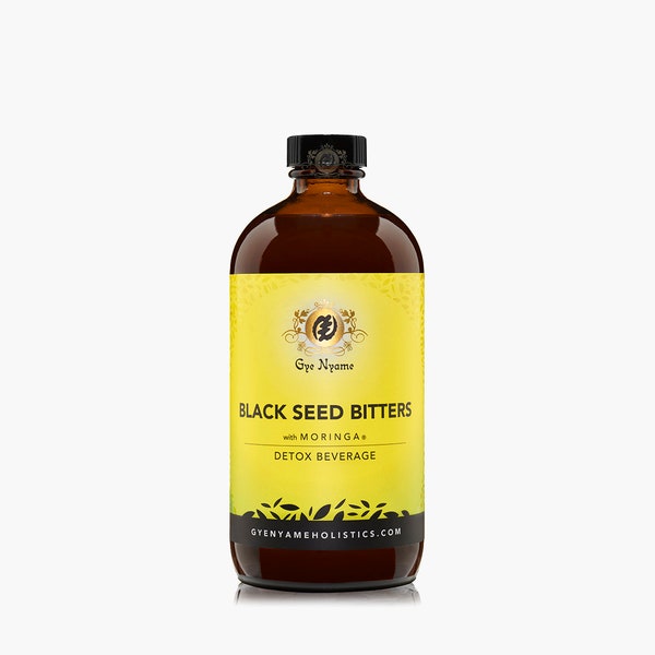 BLACK SEED BITTERS with Moringa Detox Beverage 16 oz.