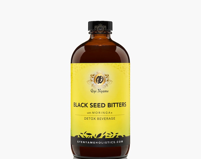 BLACK SEED BITTERS with Moringa Detox Beverage 16 oz.