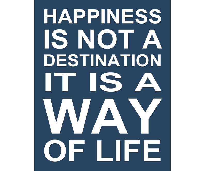 Happiness is Not a Destination It is a Way of Life Rustic Retro Metal Tin Sign Wall Decor TS125 Happiness is Not a Destination It is a Way of Life Rustic Retro Metal Tin Sign Wall Decor TS125