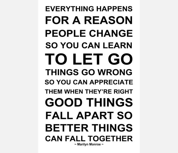Everything Happens For A Reason Ready To Hang Canvas Gallery Etsy