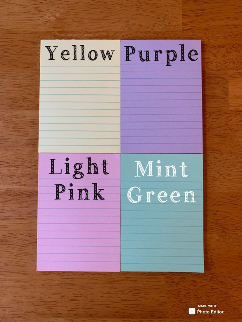 Chunky Notepad Docarative Multicolored Notepads Party Favors Gifts