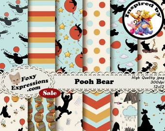 Pooh Bear inspired by Winnie the Pooh and Friends. Designs include Pooh, Piglet, Tigger, Kanga and Roo, Eeyore, Rabbit, Owl, Lumpy & Hunny