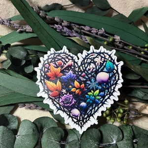 Heart of thorns with seasons woven in, is inspired by Beasts of the Brier series. Representing Kel, Dayton, Ezra, Farron, Cas and Rosalina. image 3