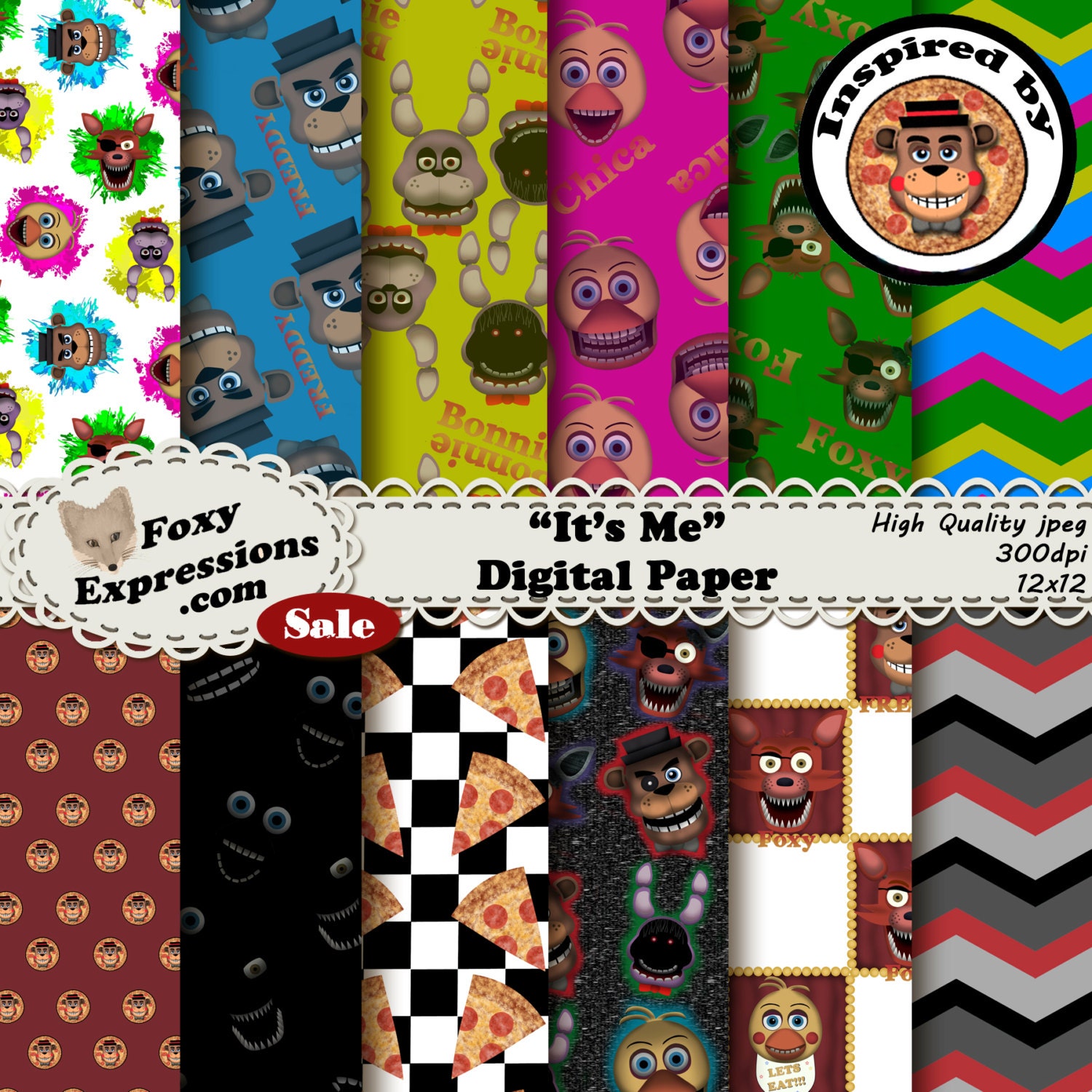 Five Nights at Freddy's - FNAF - Foxy - It's Me! Art Print for