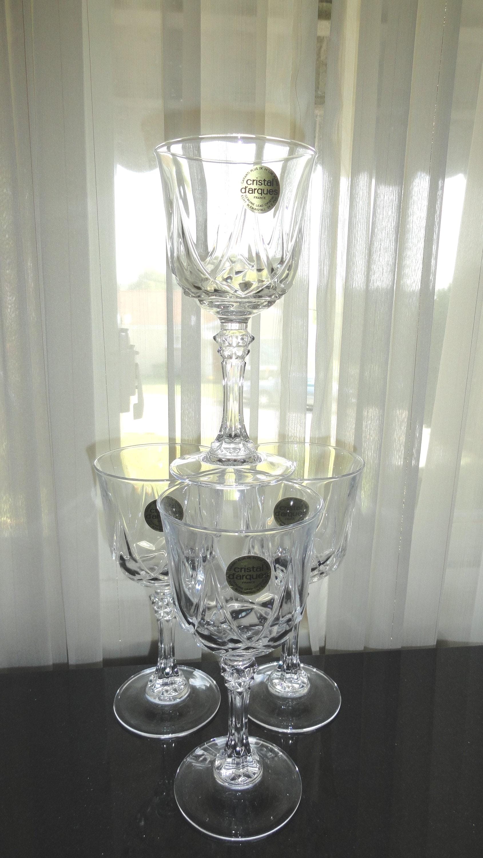 lead crystal (26%)グラス ペアー ユーゴスラビア製 Mid Century Cristal D'arques France Genuine Lead Crystal Set of 4