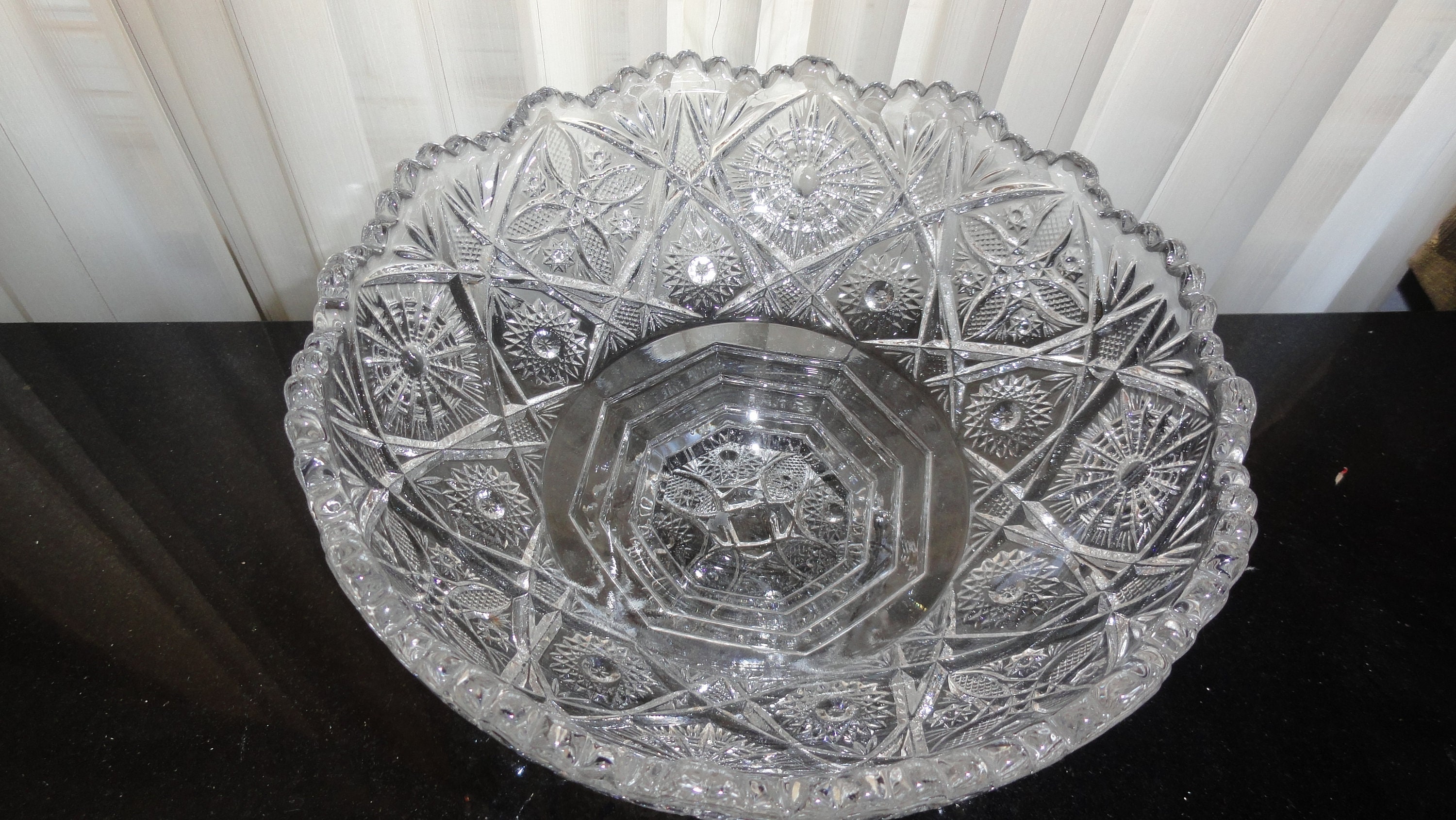 Mid Century Imperial Crystal Glass Company Pressed Glass Etsy