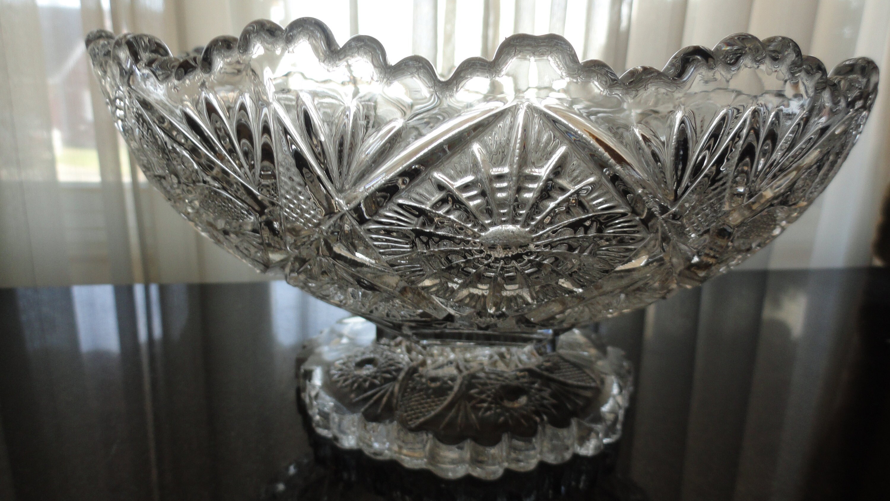 Mid Century Imperial Crystal Glass Company Pressed Glass Etsy