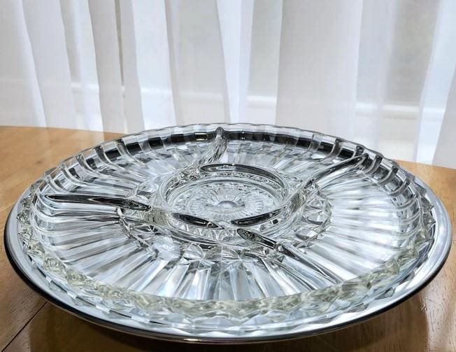 食器 SEMI CRYSTAL Mid Century 1950's Kromex Holiday Giftware No.505 Polished Chrome