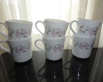 Corelle  WISTERIA  Cup Cups Slope Sided  EXCELLENT CONDITION LQQK 