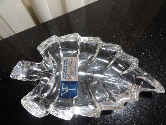 Vintage Crystal Clear Industries 24% Lead Crystal Made in