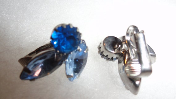 Aquamarine & Blue Sapphire Colored Rhinestone Mar… - image 3