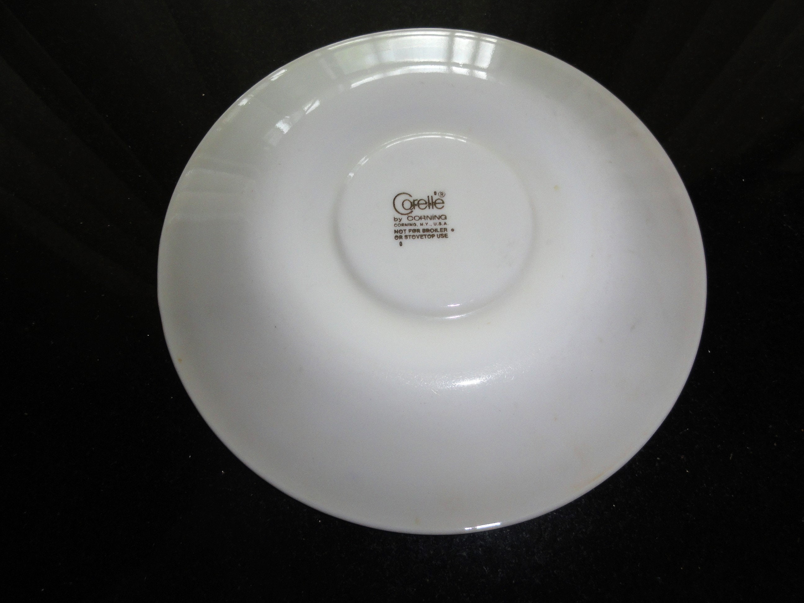 Retro 1970's Corelle Green Crazy Daisy Spring Blossom Set of 6