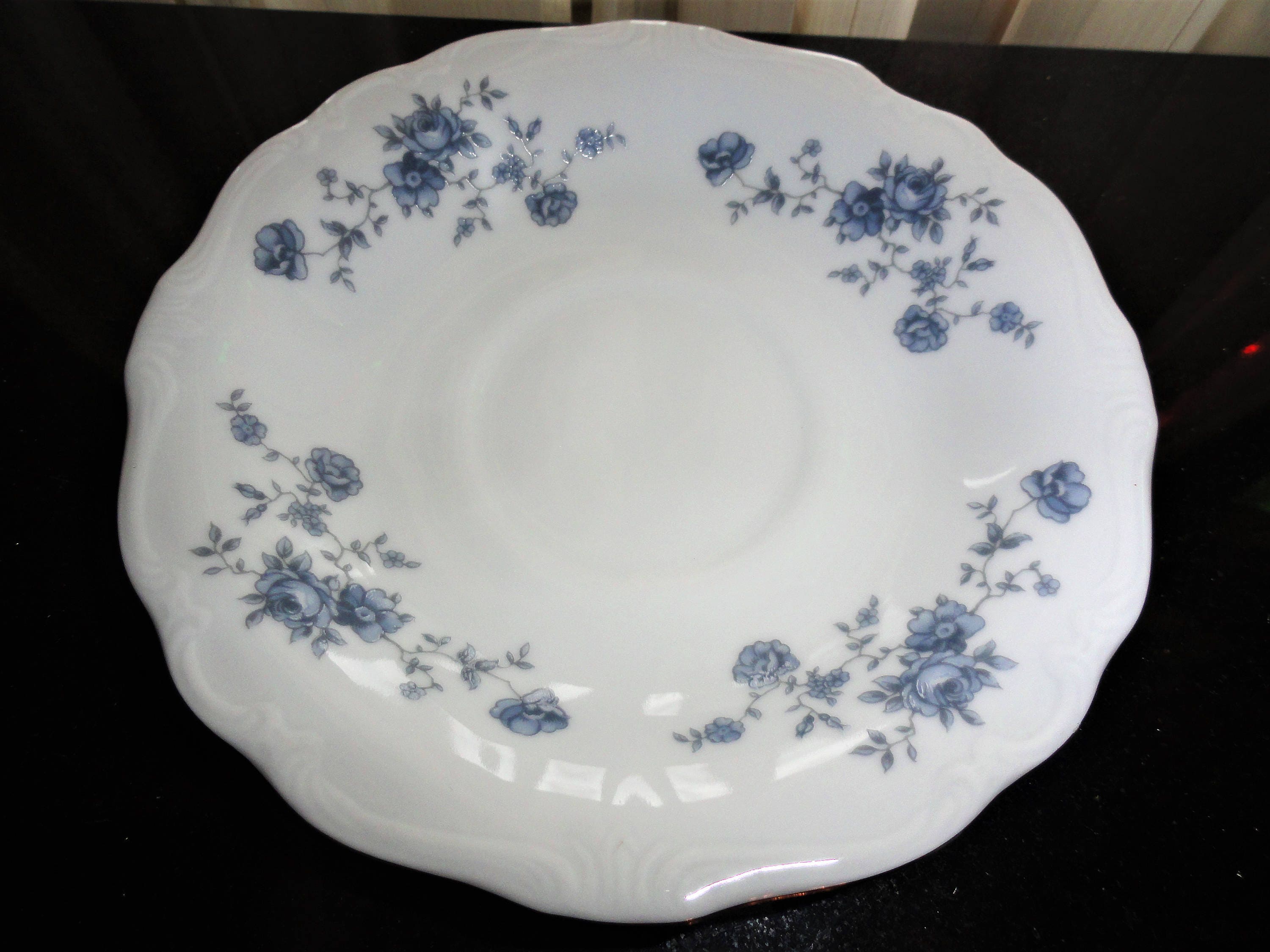 Vintage Johann Haviland China Corporation Blue Garland Traditions Fine