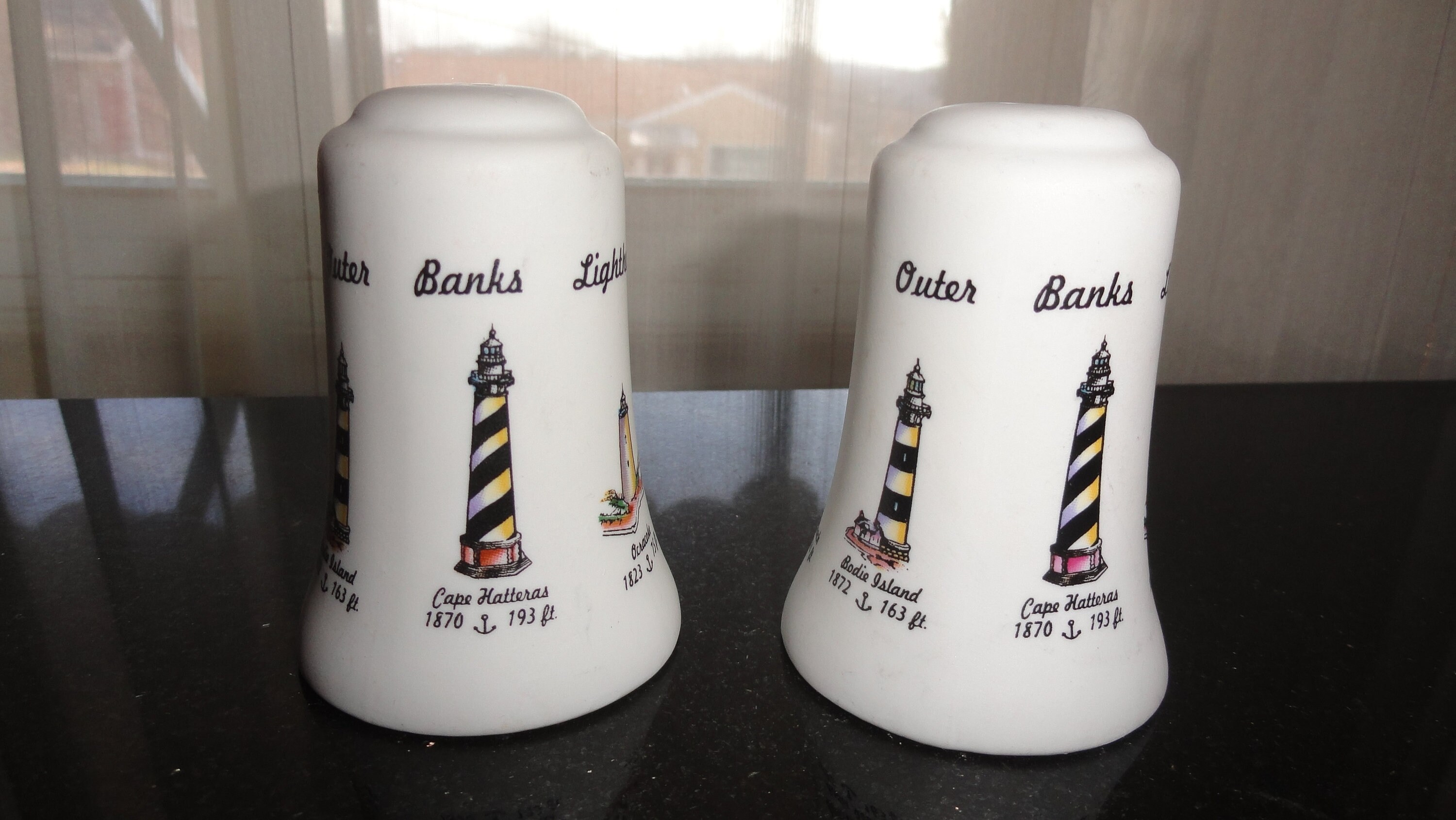 Look Forward To Hearing From You Traduction Vintage Outer Banks Lighthouses Sel & Poivre Blanc Matte - Etsy France