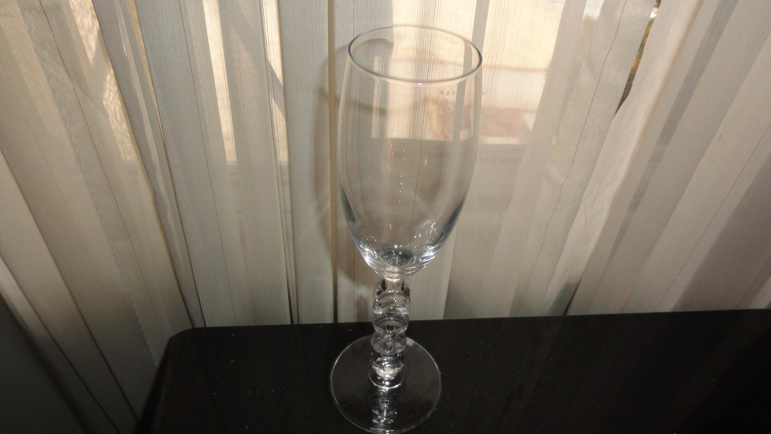 Pair Crystal Millennium Champagne Flute Glasses Year 2000 Cristal d' Arques 