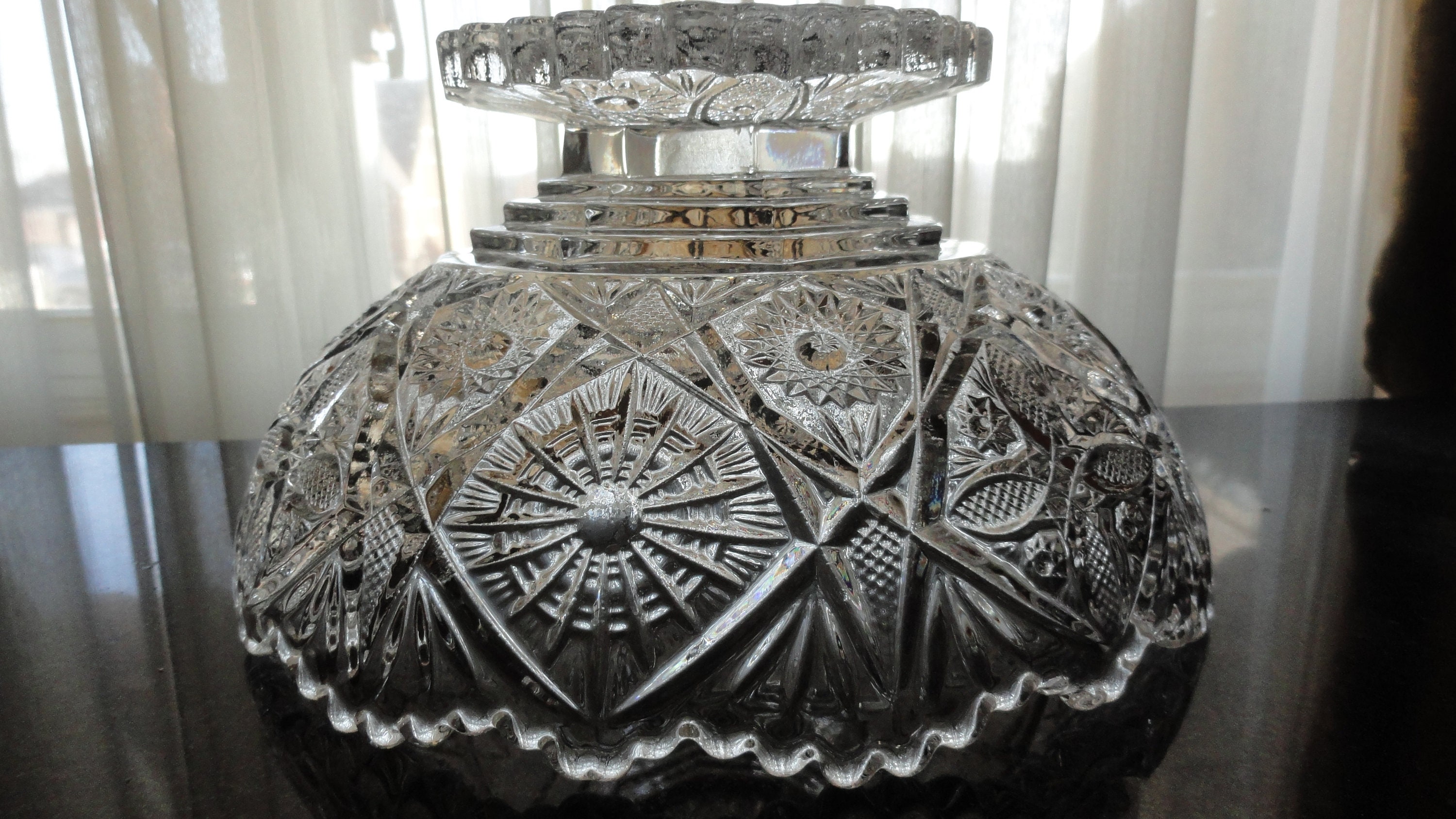 Mid Century Imperial Crystal Glass Company Pressed Glass Etsy