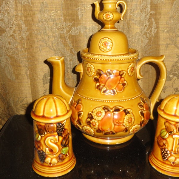 Fruit Design Teapot Etsy