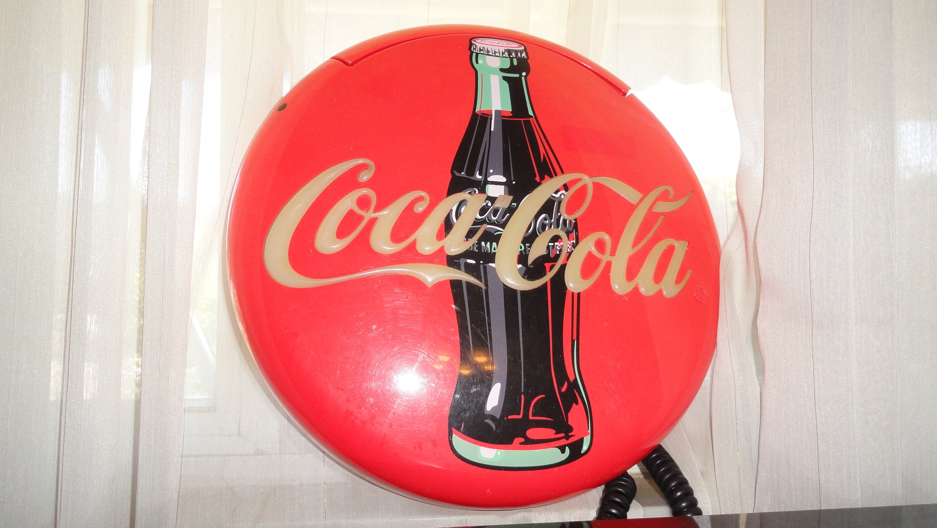 Vintage 1997 Coca Cola Red Push Button Analog Longwood - Etsy Sweden
