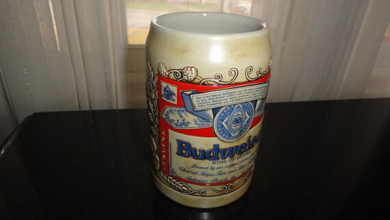 Vintage 1980 Budweiser Hecho en Ceramarte en Brasil Cerámica