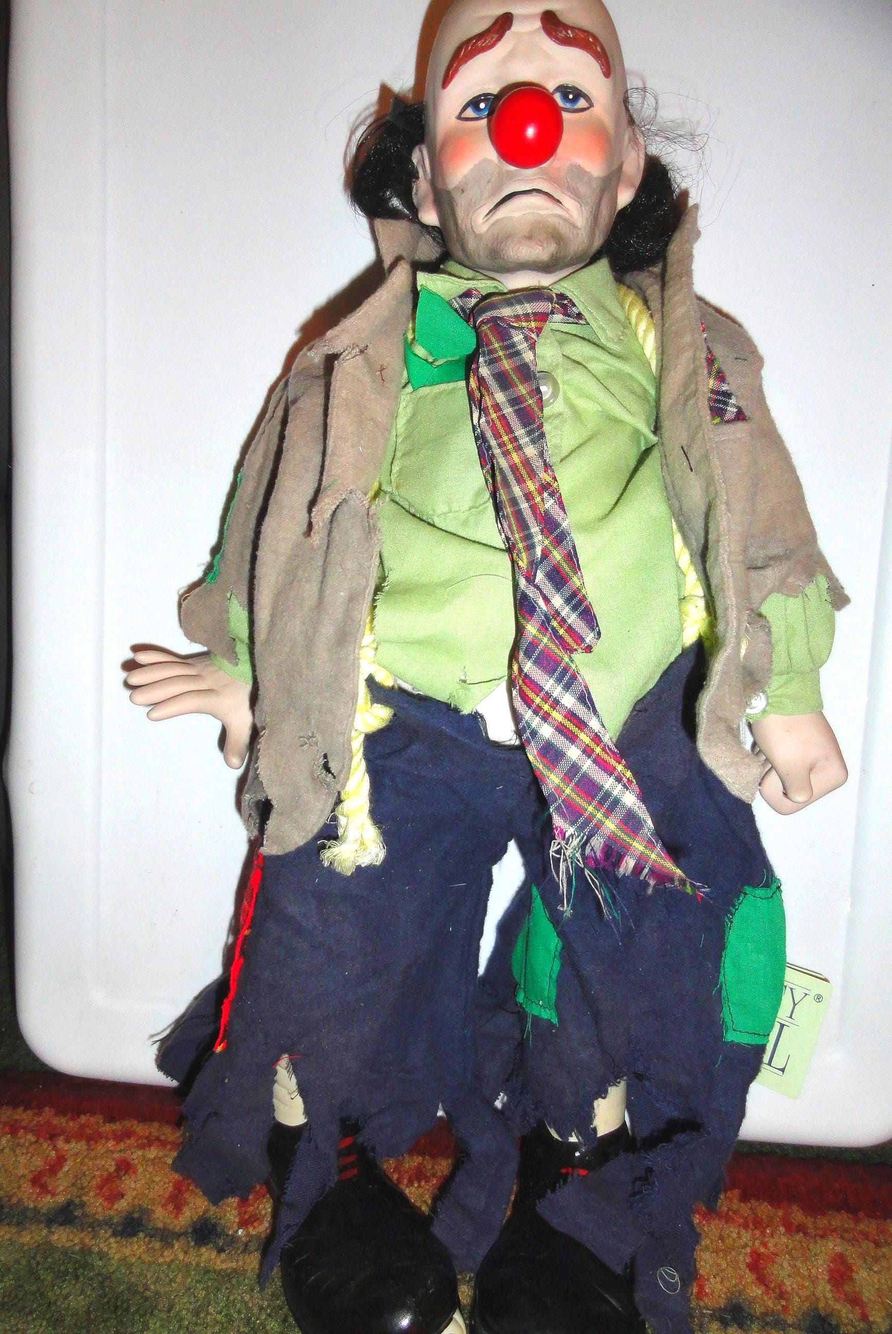Retro Clyde the Hobo Clown 1980s Cardinal Inc Porcelain Clown Retro Clyde the Hobo Clown 1980s Cardinal Inc Porcelain Clown