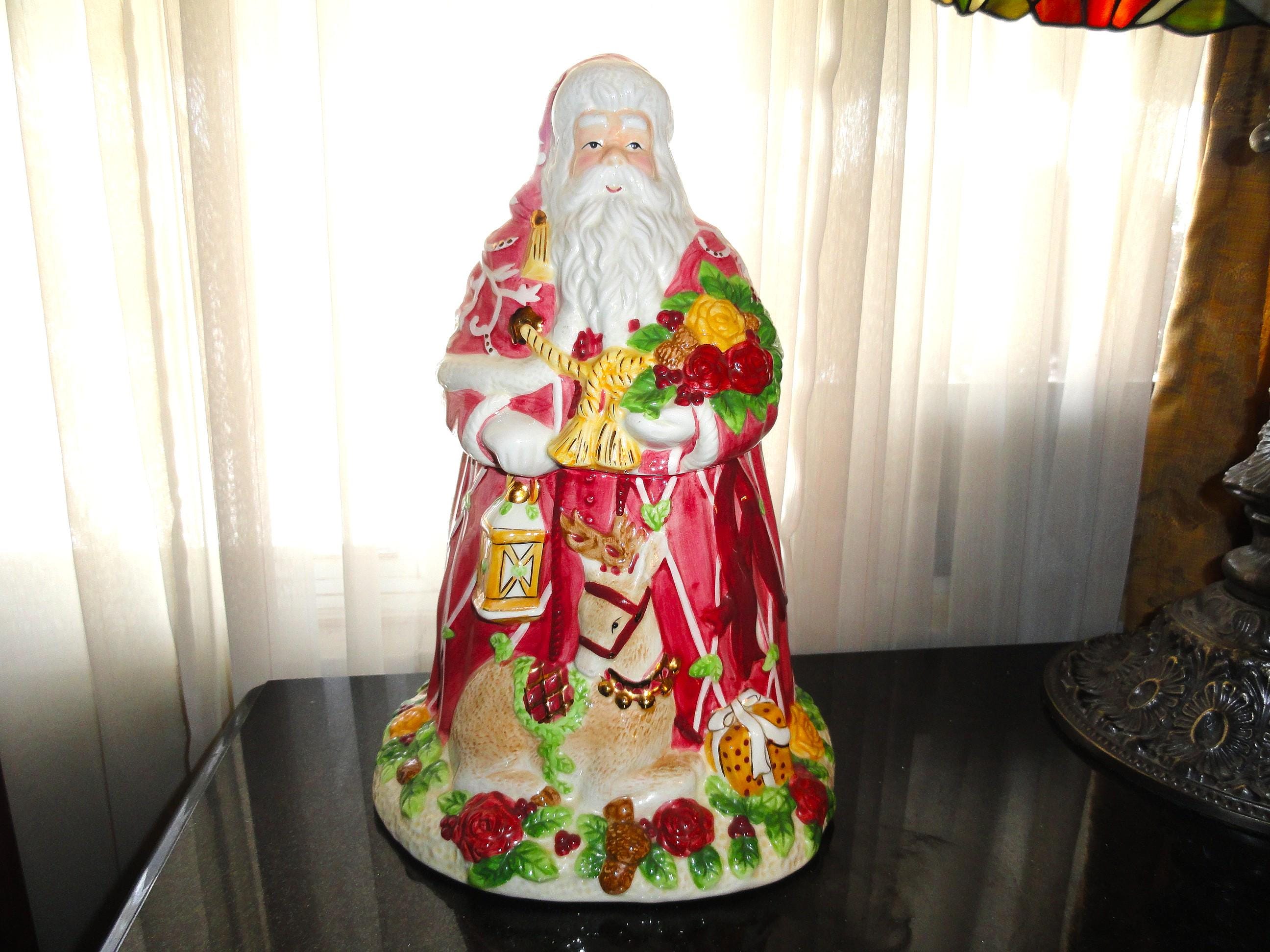 Old Santa Cookie Jar - Etsy