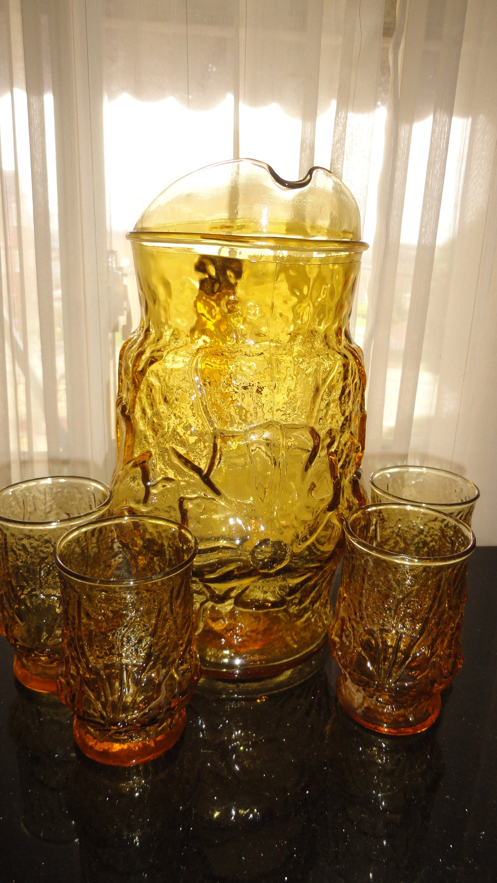 【ヴィンテージ】Anchor Hocking アンバーガラス Vintage Anchor Hocking Amber Glass Divided Dish Oval