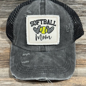 Softball Mom Women’s Crisscross Ponytail Hat