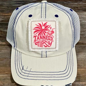 Tanned and Tipsy Distressed Hat