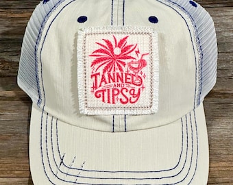 Tanned and Tipsy Distressed Hat
