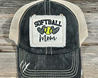 Softball Mom Women’s Distressed Hat