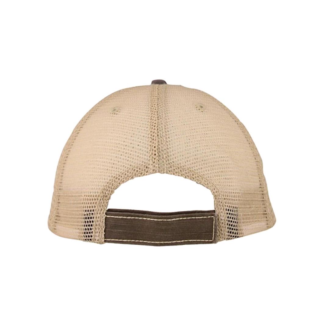 New Custom Designed Tan Distressed Bas Cap w/ Brown Glitter Football Heart Custom Bling Distressed Tan Trucker Hat With Gold Star and  main image 4