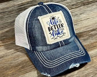 Life is Better at the Lake Denim Hat
