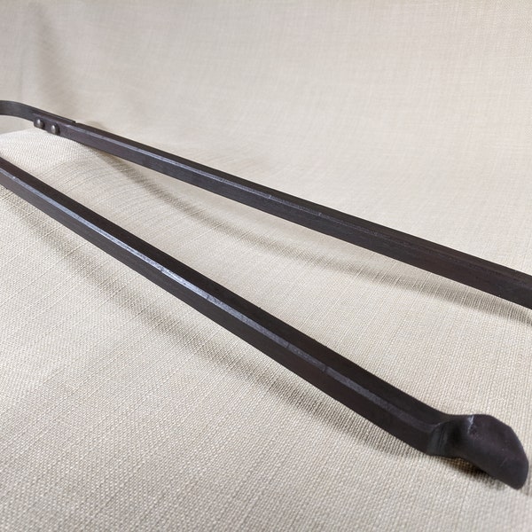 Eye Fire Tongs ideal for an open fire or log burner, handmade by Tom Fell - Blacksmith