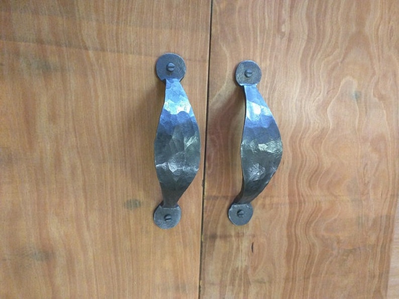 Large Cupboard Door or Drawer Handles handmade ironwork by Etsy
