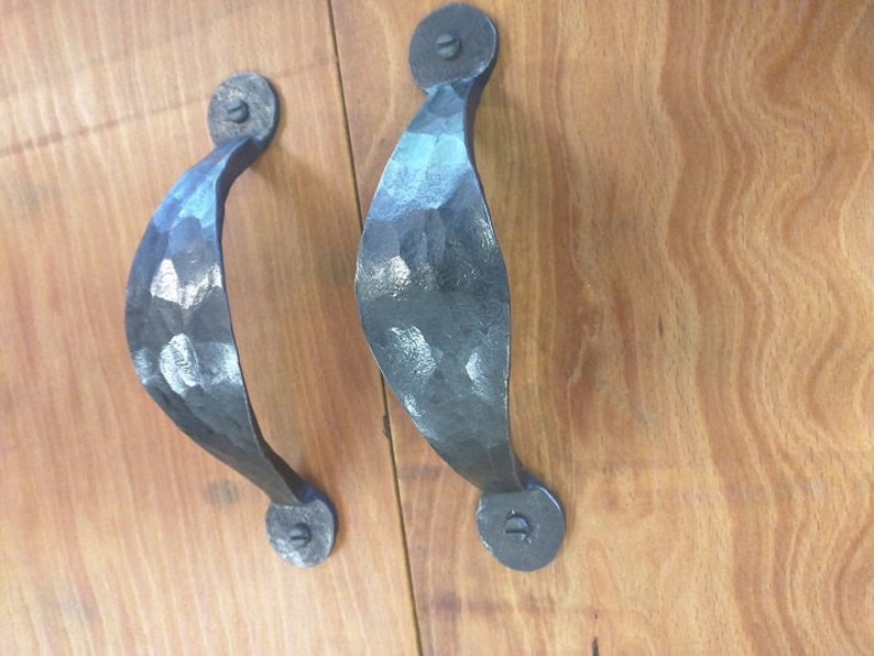 Large Cupboard Door or Drawer Handles handmade ironwork by Etsy