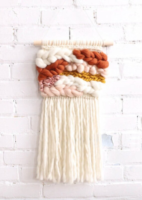 Tissage Terracotta, Tissage Montréal, Fait à La Main, Boho Surf Decor, Déco Chambre Enfant, Laine Ca