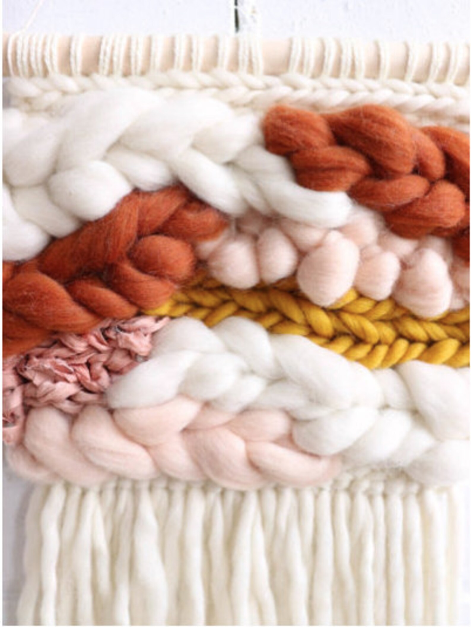 Terracotta Weaving Wall Hanging Montréal Weaving Handmade Etsy