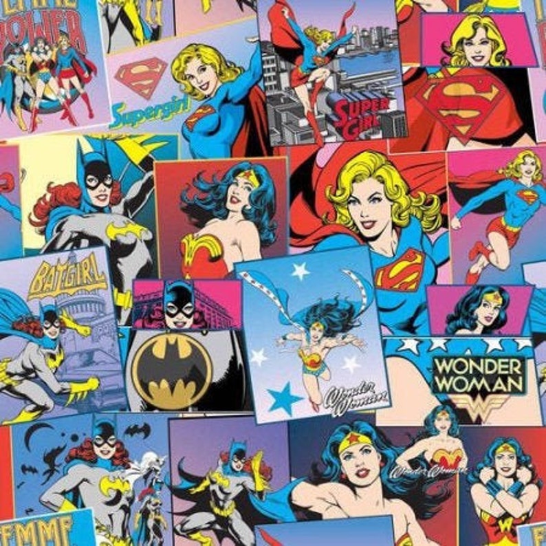Super Girl and Wonder Woman Tie Men/'s Handmade BatGirl