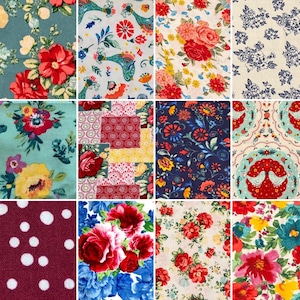 Pioneer Woman Fabric Fat Quarters 100% Cotton very soft for quilting baby blankets swaddles crafts pillow cases