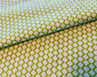 Green lattice fabric by the Yard 100% Cotton for Clothing, Crafts quilting waverly inspirations
