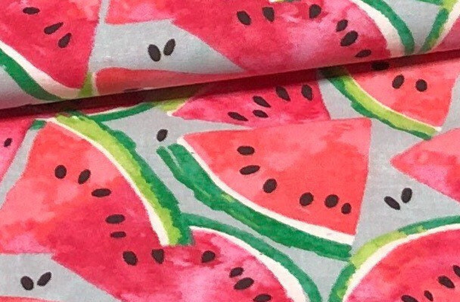 Watermelon Fabric by the yard 100 Cotton for Clothing Etsy