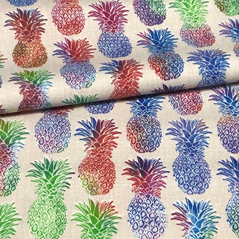 Pineapple Fabric - Etsy