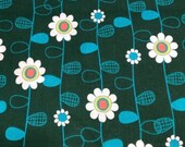 Flower Fabric by the yard 100 Cotton Clothing Crafts Quilts by the yard 1 4 fat quarter 1 2 3 4 flowers leaves triangles