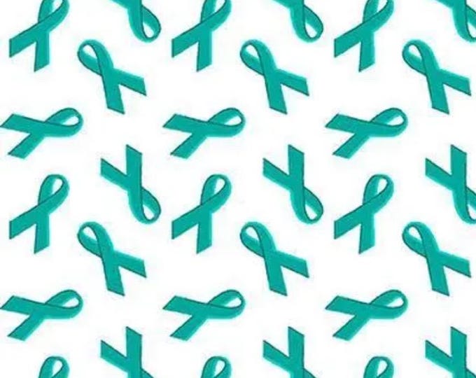Ovarian Cancer Ribbon Fabric by the Yard 100% Cotton for Crafts ...