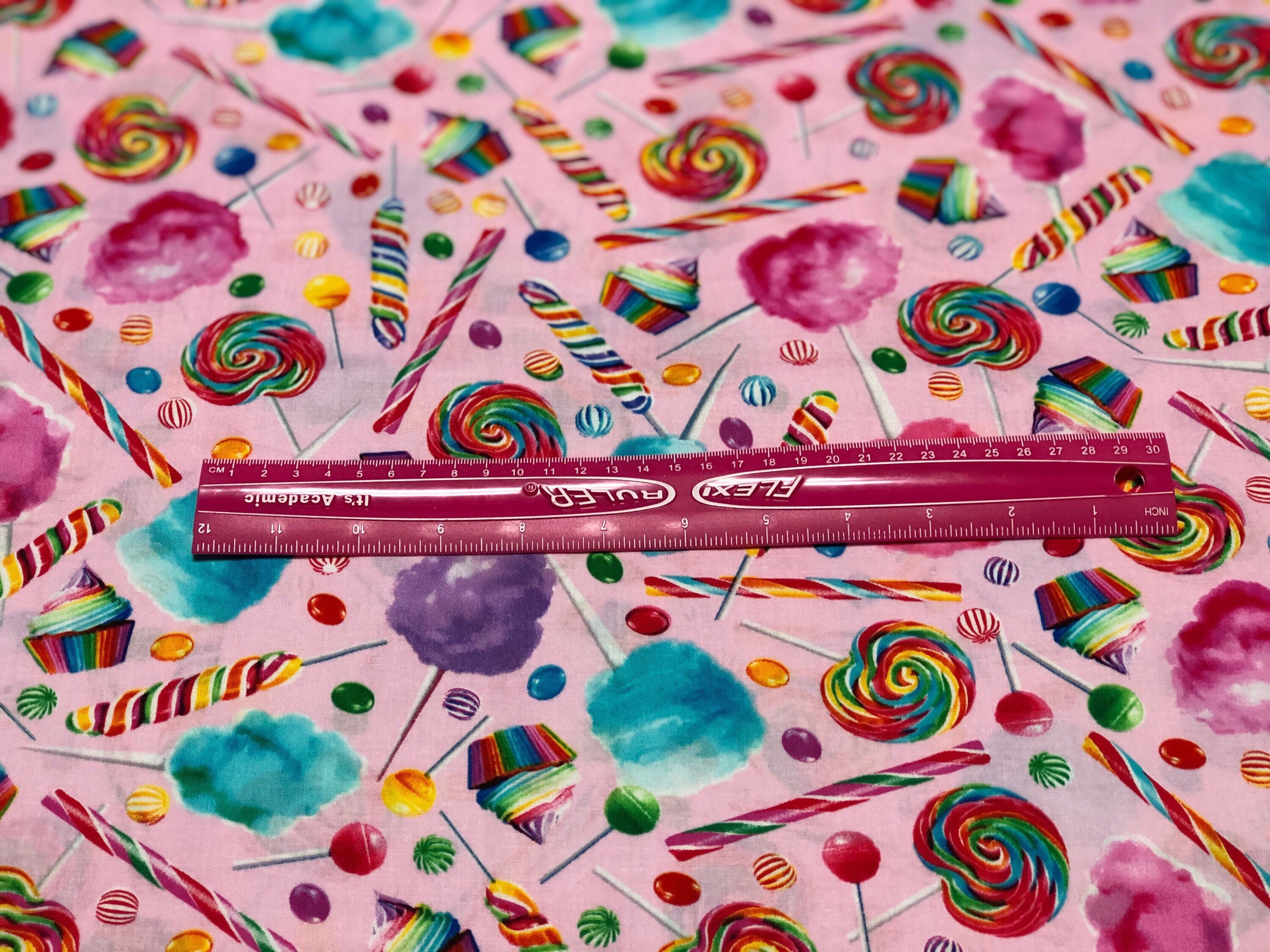 Candy Fabric by the Yard 100 Cotton Clothing Quilting cat ice Etsy