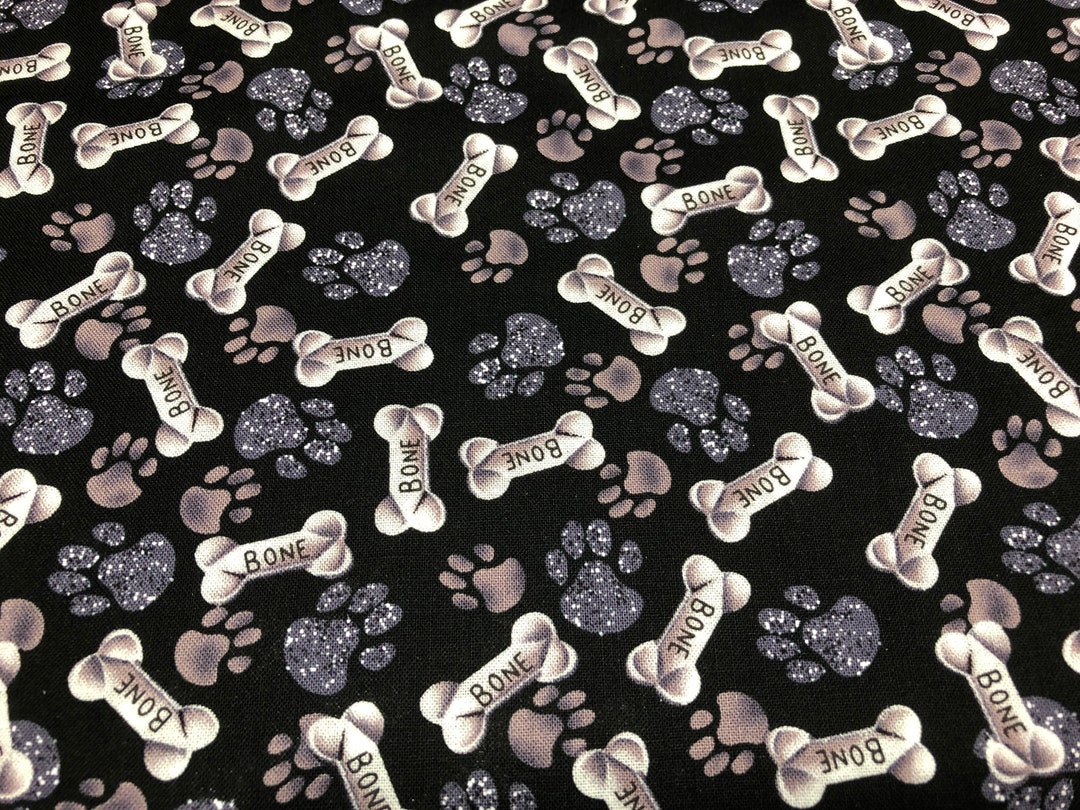 Dog Bone Fabric by the Yard 100 Cotton 1/4 Fat Quarters 1/2 3/4