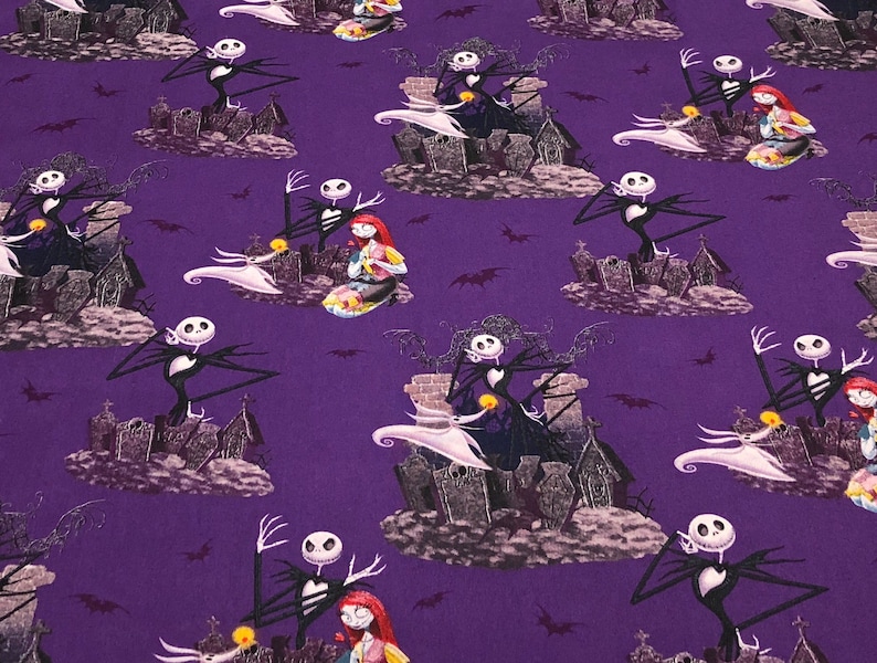 Nightmare Before Christmas Fabric 100 Cotton for Clothing Etsy
