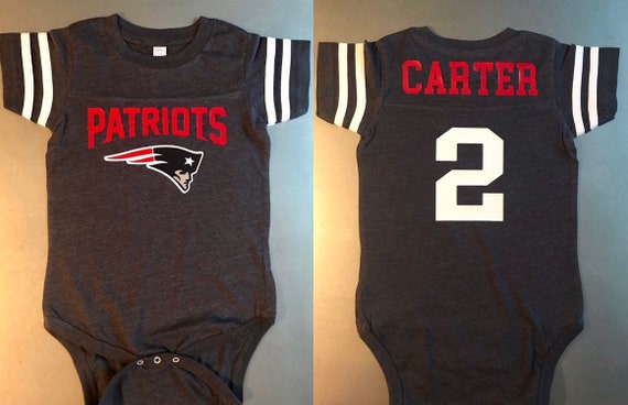 baby patriots jersey onesie