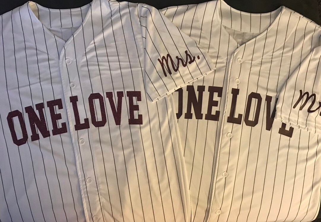 Baseball Jersey Personalized with Your Favorite Hashtag or Etsy